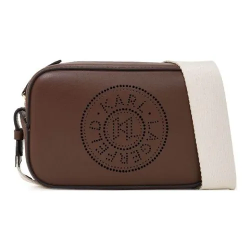 Karl Lagerfeld Кожа Сумка через плечо Женская Кофейная