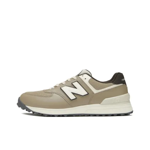 New Balance NB 574 Амортизация Износостойкие Низкие Топы Обувь для гольфа Женская Коричневая