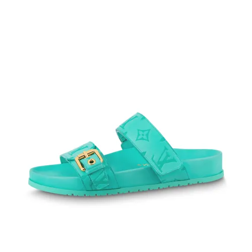 LOUIS VUITTON Bom Dia Стильные Сандалии Женские Аква Зеленый