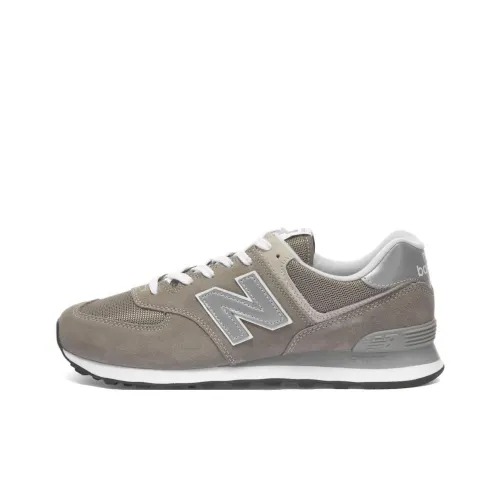 New Balance NB 574 Low Топ Повседневные Беговые Кроссовки Унисекс Коричневый Серый