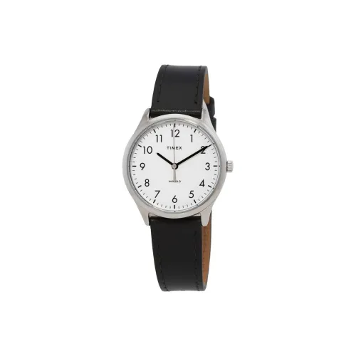 TIMEX Easy Reader Collection Кварцевые Женские Часы с Кожаным Ремешком 32 мм Белый Циферблат