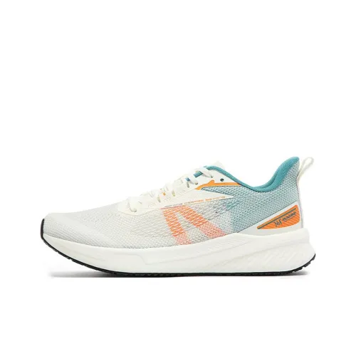 361° Амортизирующие подошва Устойчивая к истиранию Низкий топ Беговые кроссовки Мужские Белый Синий