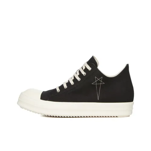 Rick Owens DRKSHDW Low-Top Canvas Shoes Мужские Черные