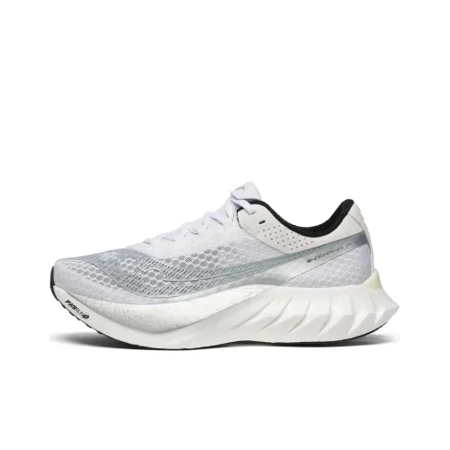 Saucony Endorphin Pro 4 Беговые кроссовки Низкий топ Белый Серебряный Мужской