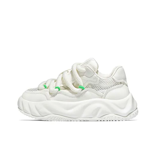 SALAXI Устойчивый к истиранию Низкий Топ Casual 5cm Мужской Белый