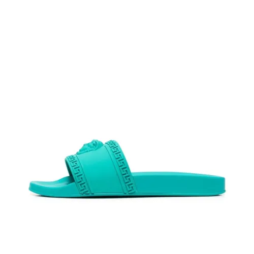 VERSACE Слипоны Мужской Синий Зеленый