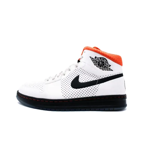 Jordan Alpha 1 'Tinker' Амортизация Высокий Топ Винтажные Баскетбольные Кроссовки Мужские Белый Черный