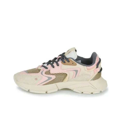 LACOSTE Износостойкий Низкий Топ Повседневная Обувь Женская Бежевая