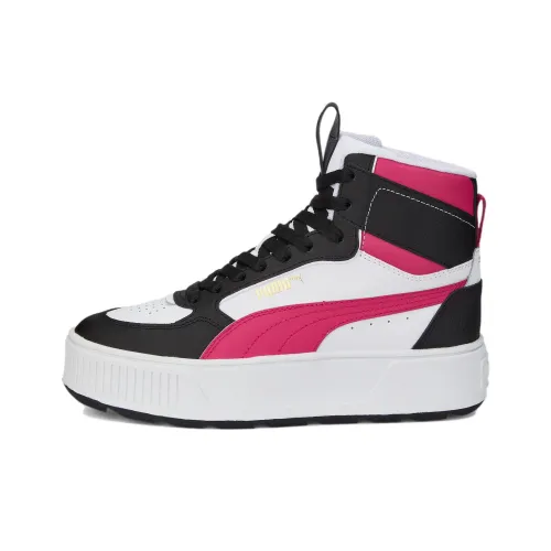 PUMA KARMEN REBELLE Высокие Кроссовки для скейтбординга Женские Черный Розовый Белый