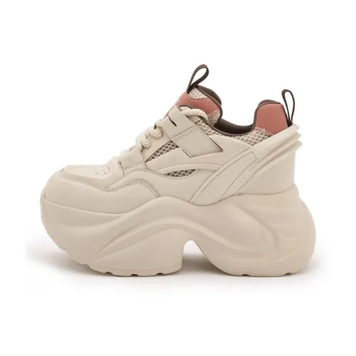 Milan Love Song Амортизация противоскользящий устойчивый к истиранию увеличивающий высоту Низкий топ Кроссовки с подошвой 8 см Женские