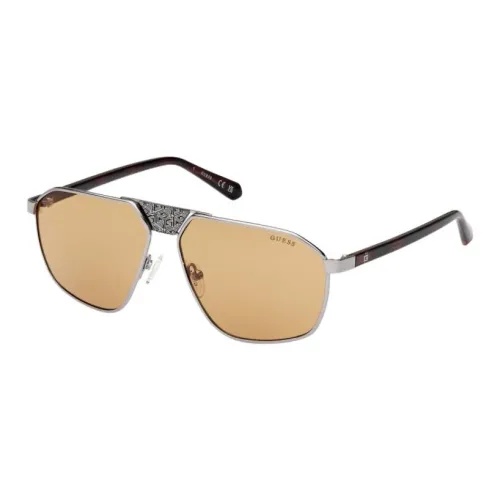 GUESS Металл Aviator Солнцезащитные очки Мужские Silver