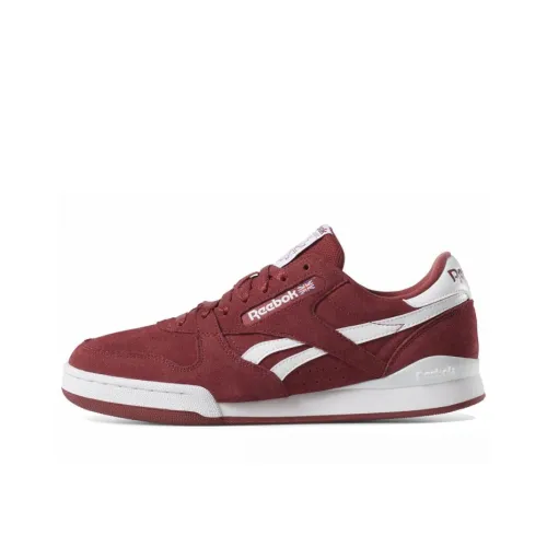 Reebok Phase 1 Pro Low Top Скейтборд Кроссовки Мужские Бордовые