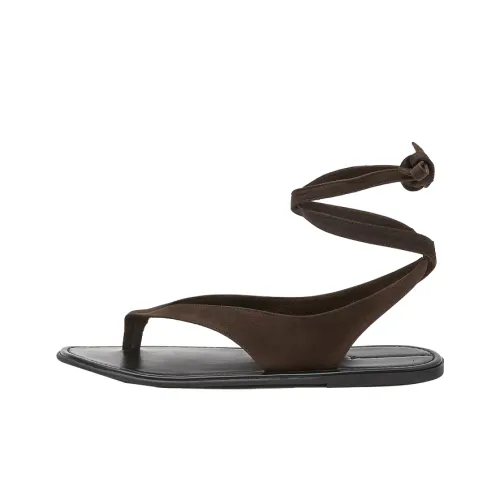 THE ROW Резина Slippers Quiet Women's Dark Coffee