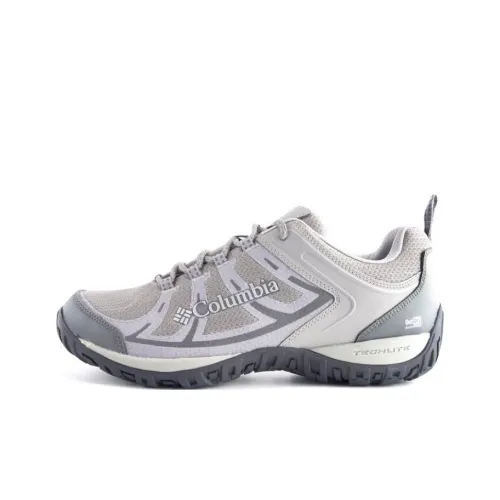 Columbia Shock Absorbers Slip-Resistant Abrasion-Resistant Low Top Hiking Shoes Men's Gray Колумбия Шок Абсорберы Противоскользящие Устойчивые к Износу Низкий Топ Походная Обувь Мужская Серый