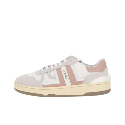 Lanvin Низкие кроссовки для скейтбординга женские серо-розовые