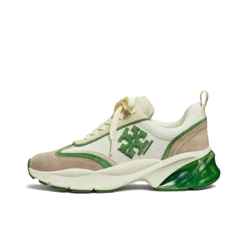 TORY BURCH Низкий Топ Спортивная Повседневная Обувь Женская Белый Зеленый