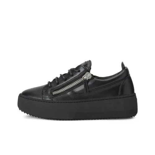 Giuseppe Zanotti GZ Low Топ Стильные Скейтбординги Женские Черный