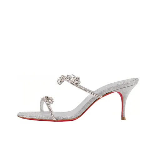 CL LUBOTING Слипоны Женские Серебряные