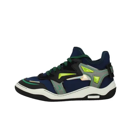 Lanvin Низкий топ Повседневная обувь Мужская Синий Зеленый