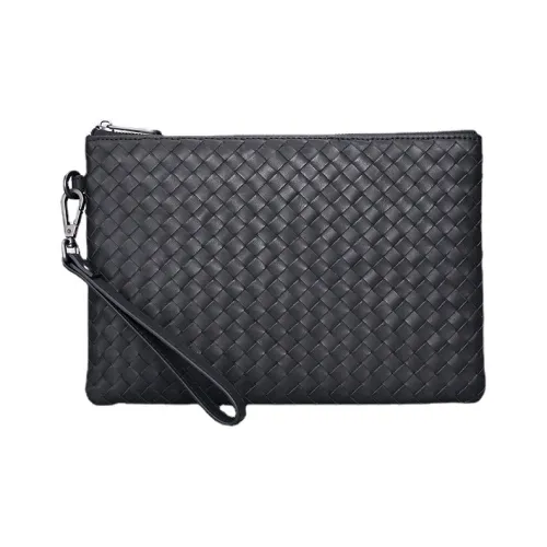 DOSRFINI Клатч из коровьей кожи стандартный мужской черный