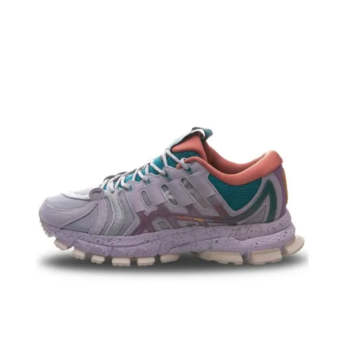 LINING Амортизация Покрытие Поддержка Отскок Низкий Топ Повседневный Мужской Серый Зеленый