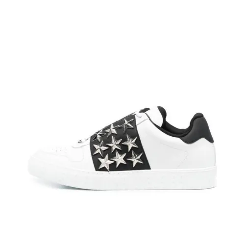 PHILIPP PLEIN Низкий топ Стильный Скейтбординг Мужской Белый Черный