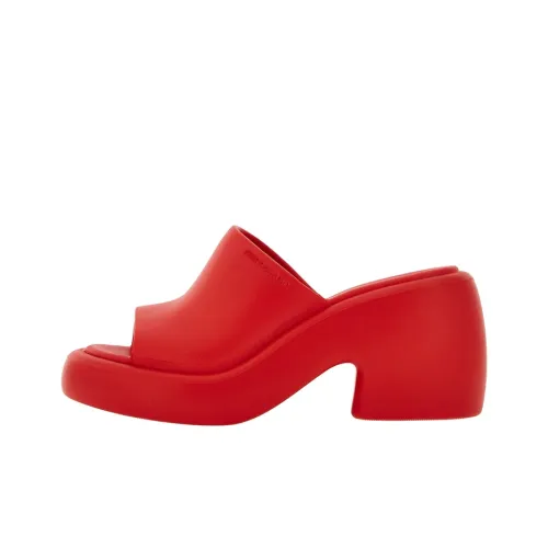 FERRAGAMO Rubber Slide Тапочки Женские Красные