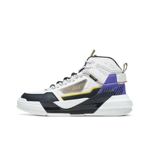 XTEP Raid Collection Скейтборд Кроссовки Мужские Белый Черный Фиолетовый