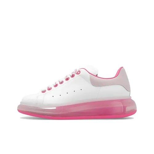 Alexander McQueen Oversized Sneaker Low Топ Спортивная повседневная обувь Женская Белый Розовый