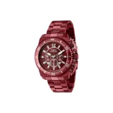 Красный циферблат часов