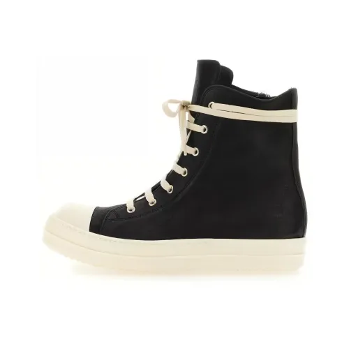 RICK OWENS Скейтборд Кроссовки Высокие Черные Мужские