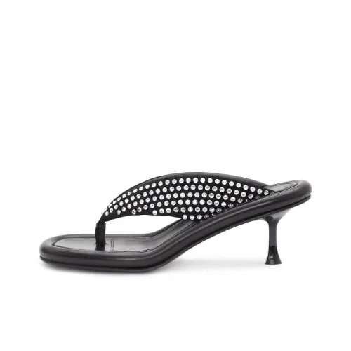 JW Anderson Bumper Tube Шлепанцы Женские Черные