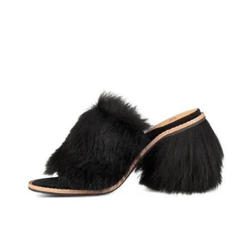 UGG Резиновая подошва Слипоны Женские Черный