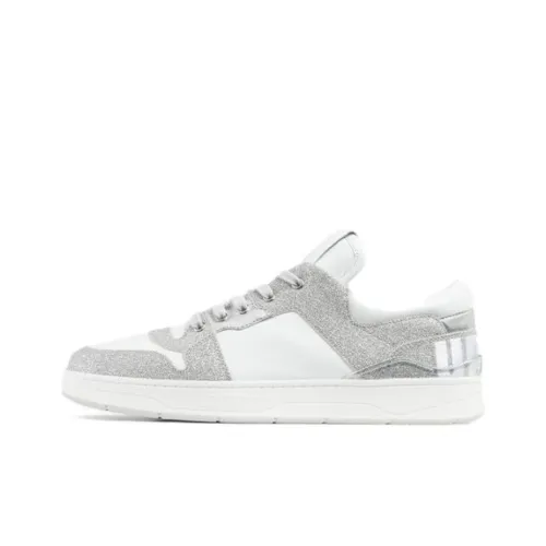 Jimmy Choo Florent Low Топ Скейтборд Кроссовки Мужские Серебряные
