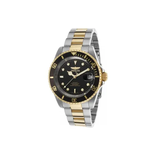 INVICTA Мужские часы Автоматический механический механизм ремешок из нержавеющей стали 40 мм черный циферблат