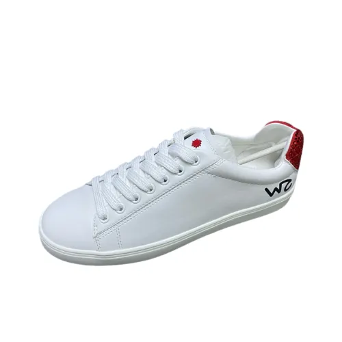 Stuart Weitzman SW Low Топ Кроссовки для скейтбординга Женские Белые