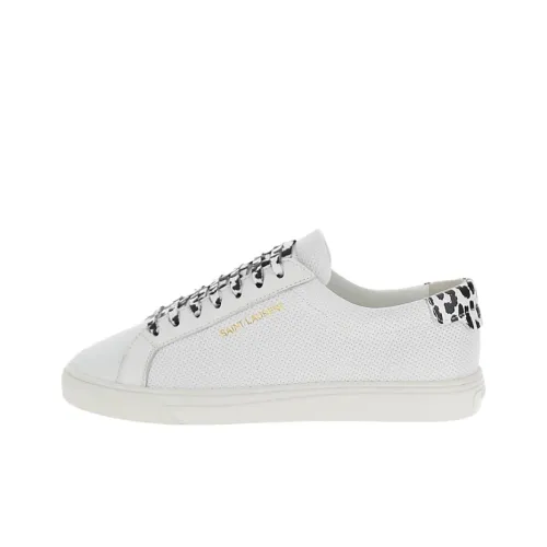 SAINT LAURENT Низкий Топ Стильный Скейтбординг Женские Белый Черный