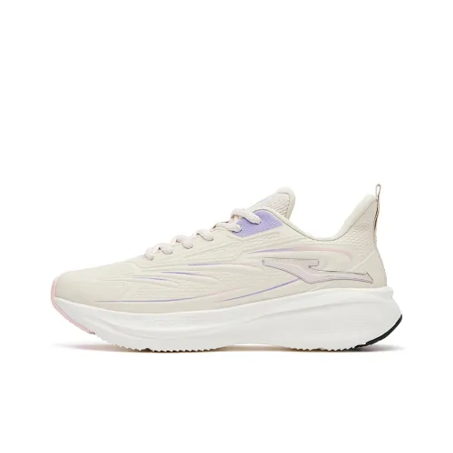 Erke Shock Absorbers Slip-resistant Abrasion-resistant Breathable Low-top Running Shoes Women's Gray Purple Эрке Шок Абсорберы Противоскользящие Устойчивые к истиранию Дышащие Низкие Кроссовки для бега Женские Серый Фиолетовый