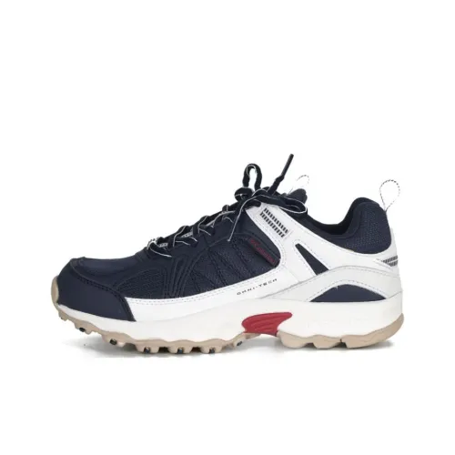 Коллаборация Columbia Slip-Resistant Abrasion-Resistant Низкий Топ Уличная Обувь Женская Белая Синяя