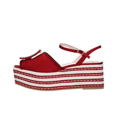 Roger Vivier Стильные Сандалии Женские Красные