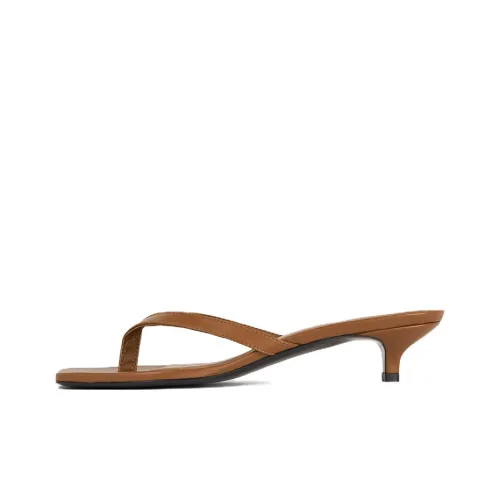 TOTEME Шлепанцы 3,5 см Женские Коричневые