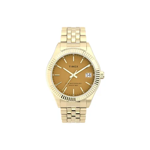 TIMEX Legacy Collection Кварцевые часы механизм ремешок из нержавеющей стали 34 мм апельсиновый циферблат женские часы