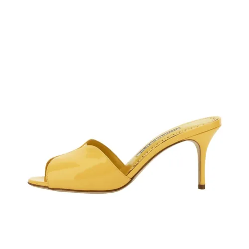 MANOLO BLAHNIK Слипоны Женские Желтые