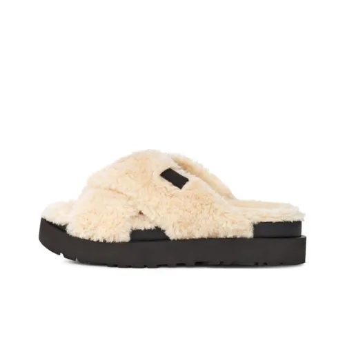 UGG FUZZ Sugar Крест Стильные Сандалии Женские Нюдовые