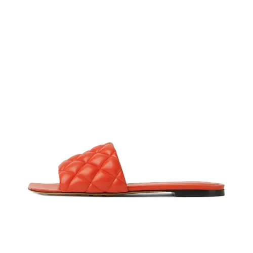 Bottega Veneta Утепленные слипоны женские красный