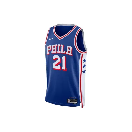 NBA Philadelphia 76ers Icon Collection Баскетбольная Джерси Мужская Белая