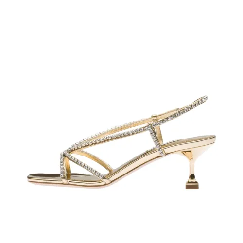 MIU MIU One Ремешок Сандалии Женские Золотые