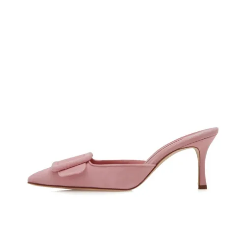 MANOLO BLAHNIK Домашние тапочки Женские Детский розовый