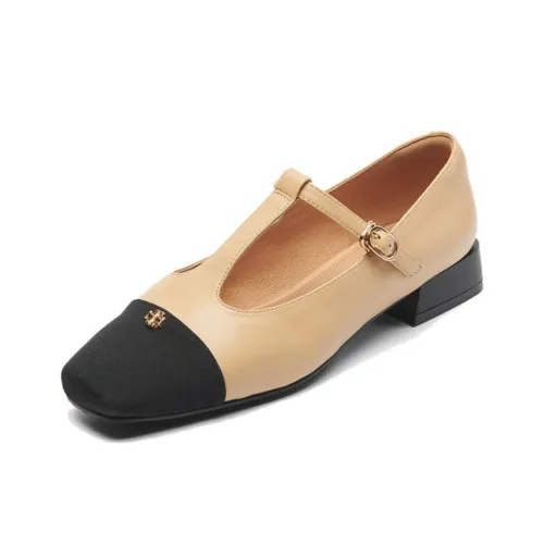 PT'SON Грубый каблук Туфли Мэри Джейн 2,5 см Женские