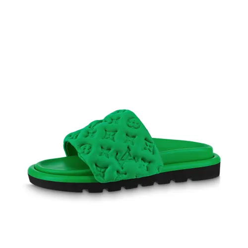 LOUIS VUITTON Слипоны Женские Зеленые
